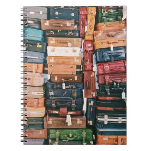 Cuaderno Portátil para maletas apiladas
