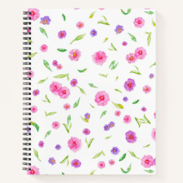 Cuaderno Portátil para mamás amigas con flores acuáticas