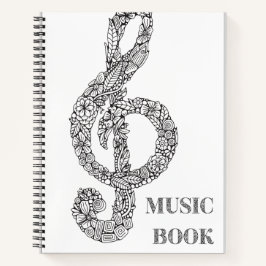 Cuaderno Portátil para música