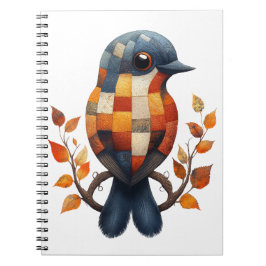 Cuaderno Portátil para pájaros en mosaico