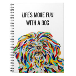 Cuaderno Portátil para perros shih tzu de 6,5" x 8,75"