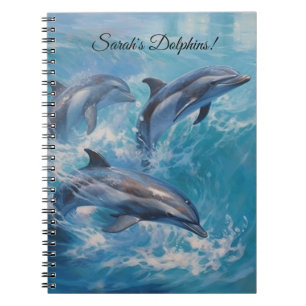 Cuaderno Portátil para Personalizado delfines