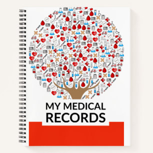 Cuaderno Portátil para registrador de registros médicos