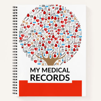 Cuaderno Portátil para registrador de registros médicos