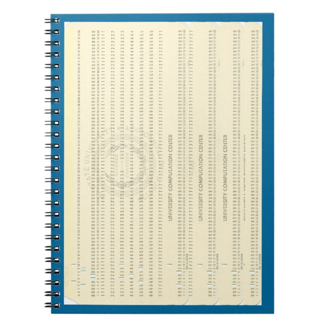 Cuaderno Portátil para tarjetas de punzonado de programació (Frente)
