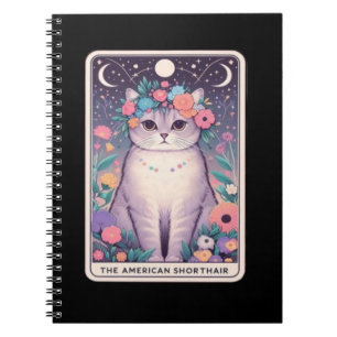 Cuaderno Portátil para tarjetas Tarot Cat de Shorthair en E