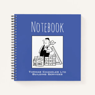 Cuaderno Portátil para un constructor con el nombre del pro
