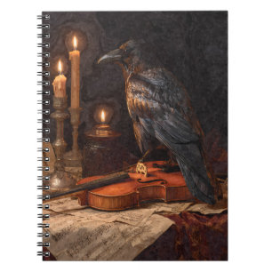 Cuaderno Portátil para violín de velas Raven
