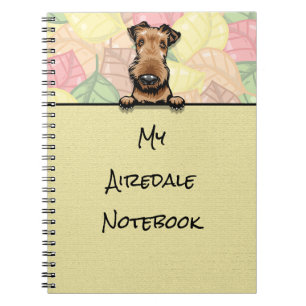 Cuaderno Portátil Peeking Cute Airedale