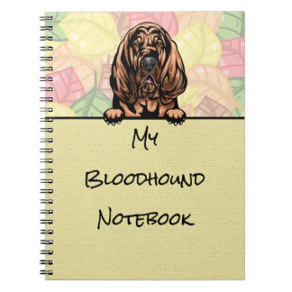 Cuaderno Portátil peeking Cute Bloodhound