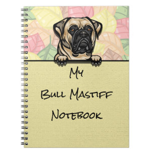Cuaderno Portátil Peeking Cute Bull Mastiff