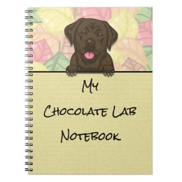 Cuaderno Portátil Peeking Cute Chocolate Labrador