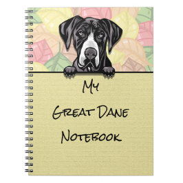 Cuaderno Portátil Peeking Cute Great Dane