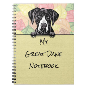 Cuaderno Portátil Peeking Cute Great Dane