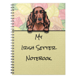 Cuaderno Portátil Peeking Cute Irish Setter