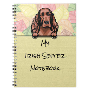 Cuaderno Portátil Peeking Cute Irish Setter