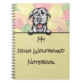 Cuaderno Portátil peeking Cute Irish Wolfhound
