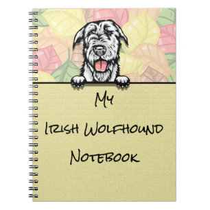 Cuaderno Portátil peeking Cute Irish Wolfhound