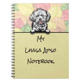Cuaderno Portátil Peeking Cute Lhasa Apso