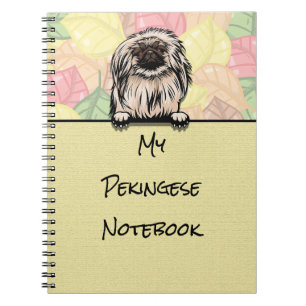 Cuaderno Portátil peeking Cute Pekingese