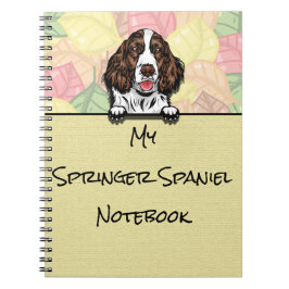 Cuaderno Portátil Peeking Cute Springer Spaniel