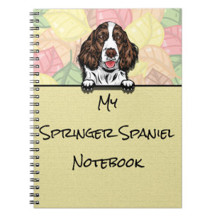 Cuaderno Portátil Peeking Cute Springer Spaniel