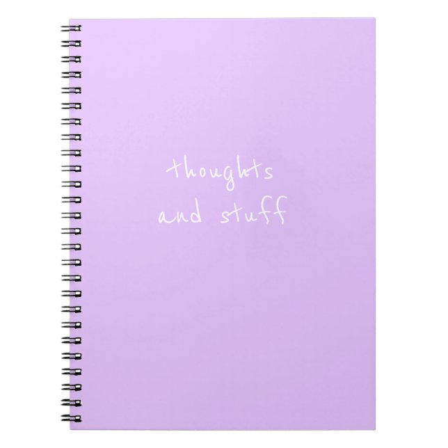 Cuaderno Portátil - pensamientos y cosas (Frente)