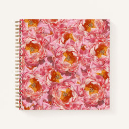 Cuaderno Portátil Peony Rosa