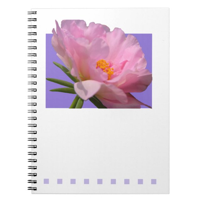 Cuaderno Portátil Peony Rosa (Frente)