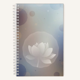 Cuaderno Portátil pequeño de tapa dura de Lotus radiante