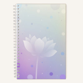 Cuaderno Portátil pequeño de tapa dura de Lotus tranquilo
