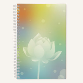 Cuaderno Portátil pequeño y encantador Lotus Hardcover
