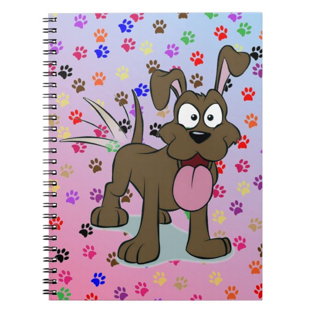 Cuaderno Portátil Perro Feliz (Frente)