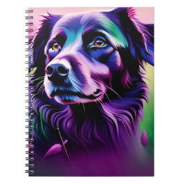 Cuaderno Portátil - Perro morado