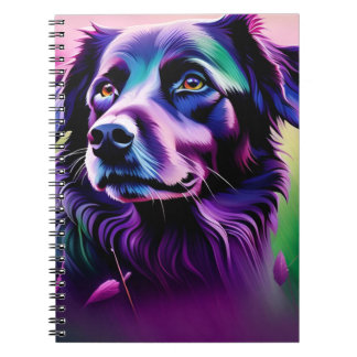 Cuaderno Portátil - Perro morado
