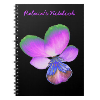 Cuaderno Portátil Personalizable Pansy de bonito