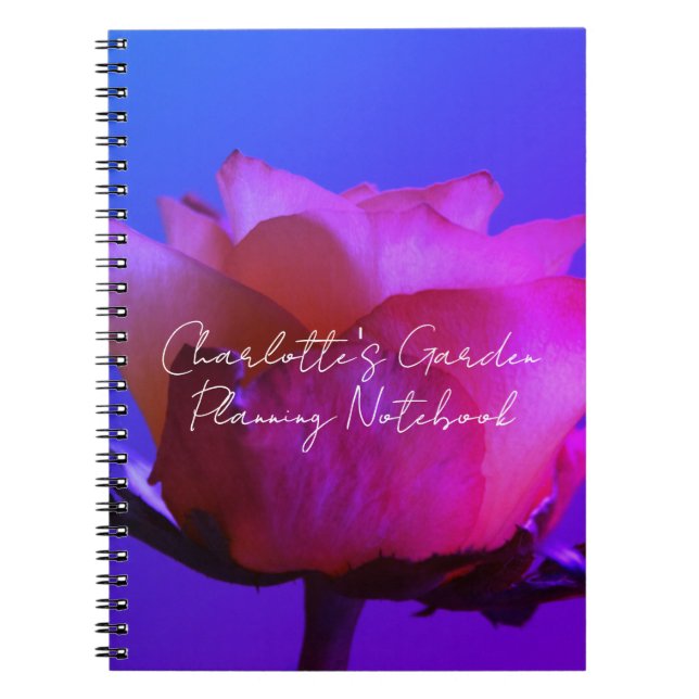 Cuaderno Portátil personalizable rosa rosa (Frente)