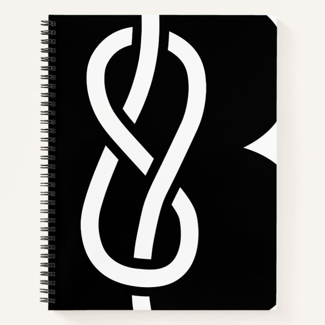 Cuaderno Portátil personalizado - blanco y negro (1) (Anverso)