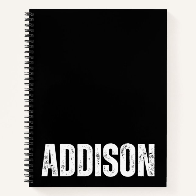 Cuaderno Portátil personalizado con Addison (Anverso)