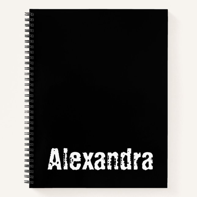 Cuaderno Portátil personalizado con Alexandra (Anverso)