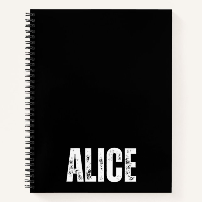 Cuaderno Portátil personalizado con Alice (Anverso)