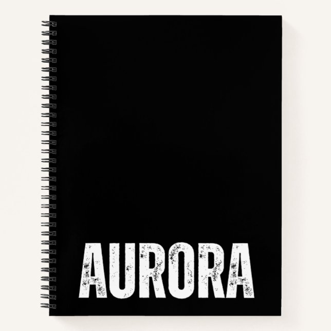 Cuaderno Portátil personalizado con Aurora (Anverso)