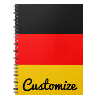 Cuaderno Portátil Personalizado con bandera alemana