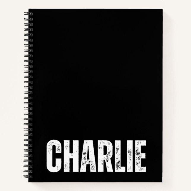 Cuaderno Portátil personalizado con Charlie (Anverso)
