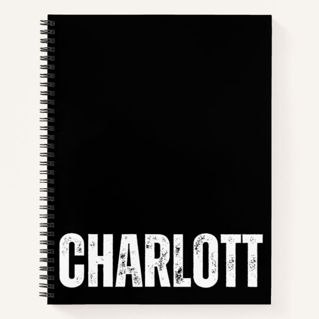 Cuaderno Portátil personalizado con Charlotte (Anverso)