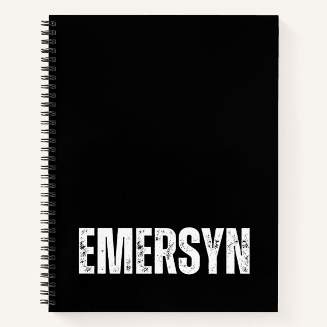 Cuaderno Portátil personalizado con Emersyn (Anverso)