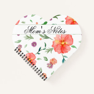 Cuaderno Portátil personalizado con flores acuáticas