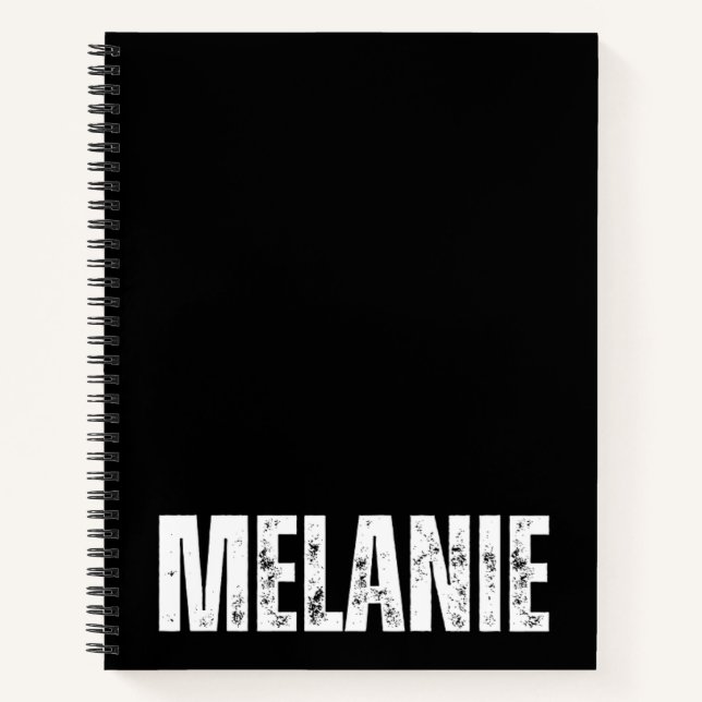 Cuaderno Portátil personalizado con melanie (Anverso)
