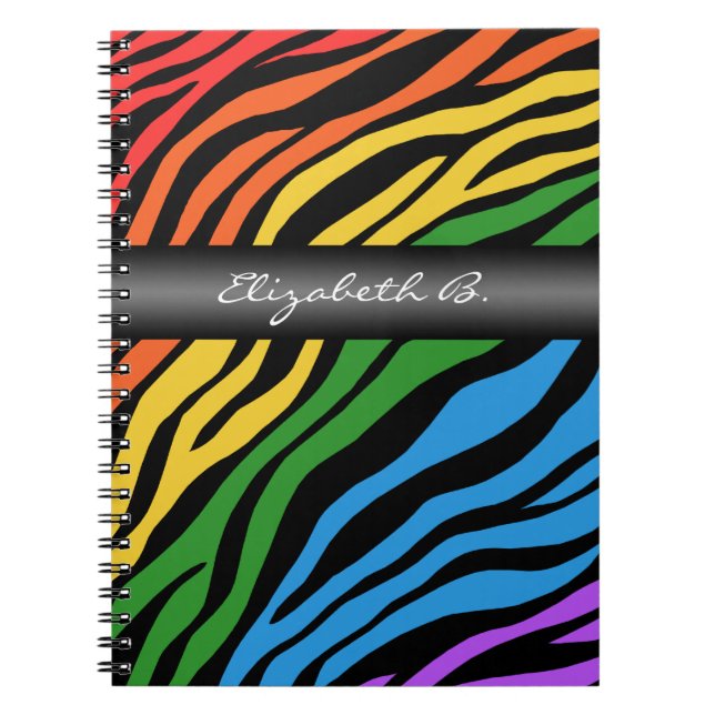 Cuaderno Portátil personalizado con mezcla de arcoiris de i (Frente)