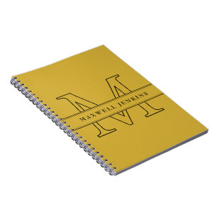 Cuaderno Portátil personalizado con monograma y nombre